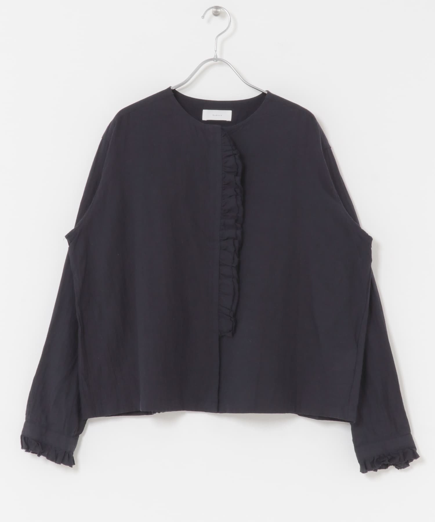 【かぐれ/kagure / URBAN RESEARCH】のワッシャーフリルブラウス インテリア・キッズ・メンズ・レディースファッション・服の通販 founy(ファニー) 　ファッション　Fashion　レディースファッション　Fashion for Women　トップス・カットソー　Cut & Sew Tops　シャツ・ブラウス・オフィスカジュアル　Elegant Blouses & Button-Ups　2025年　2025　2025-2026秋冬・A/W　Autumn/Winter 2025–26 AW25–26　冬　Winter / This Winter　おすすめ　Recommended / Our Picks　インナー　Innerwear　サロペット　Overalls, Salopette　ジャケット　Jacket, Outerwear　バランス　Balance, Style Balance　フリル　Frill, Ruffle　夏　Summer　秋　Autumn　A/W・秋冬　Autumn/Winter　羽織　Haori, Light Jacket　NAVY|ID: prp329100004638819 ipo3291000000033534607