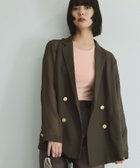 【ビッキー/VICKY】の【追加生産】メッシュダブルテーラージャケット≪手洗い可能≫ 人気、トレンドファッション・服の通販 founy(ファニー) ファッション Fashion レディースファッション Fashion for Women アウター Coat / Outerwear Collection レディースジャケット・軽アウター Jackets 春 Spring 秋 Autumn ジャケット Jacket, Outerwear フラット Flat, Flat Shoes ポケット Pocket, Pocket Detail メタル Metal, Metal Parts 再入荷 Restock / Back in Stock おすすめ Recommended / Our Picks thumbnail ブラウン|ID: prp329100004638896 ipo3291000000033436629