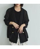 【ビッキー/VICKY】の【追加生産】メッシュダブルテーラージャケット≪手洗い可能≫ 人気、トレンドファッション・服の通販 founy(ファニー) ファッション Fashion レディースファッション Fashion for Women アウター Coat / Outerwear Collection レディースジャケット・軽アウター Jackets 春 Spring 秋 Autumn ジャケット Jacket, Outerwear フラット Flat, Flat Shoes ポケット Pocket, Pocket Detail メタル Metal, Metal Parts 再入荷 Restock / Back in Stock おすすめ Recommended / Our Picks thumbnail ブラック|ID: prp329100004638896 ipo3291000000033436630