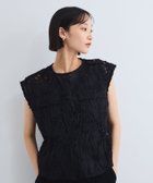 【ビッキー/VICKY】の刺繍チュールレースノーカラーベスト 人気、トレンドファッション・服の通販 founy(ファニー) ファッション Fashion レディースファッション Fashion for Women アウター Coat / Outerwear Collection トップス・カットソー Cut & Sew Tops ベスト&ジレ / 重ね着スタイル Vests & Gilets おすすめ Recommended / Our Picks コンパクト Compact, Small Size チュール Tulip, Tulip Motif ノースリーブ Sleeveless, No-Sleeve フォルム Silhouette, Form ベスト Vest, Waistcoat ポケット Pocket, Pocket Detail thumbnail ブラック|ID: prp329100004638928 ipo3291000000033436974