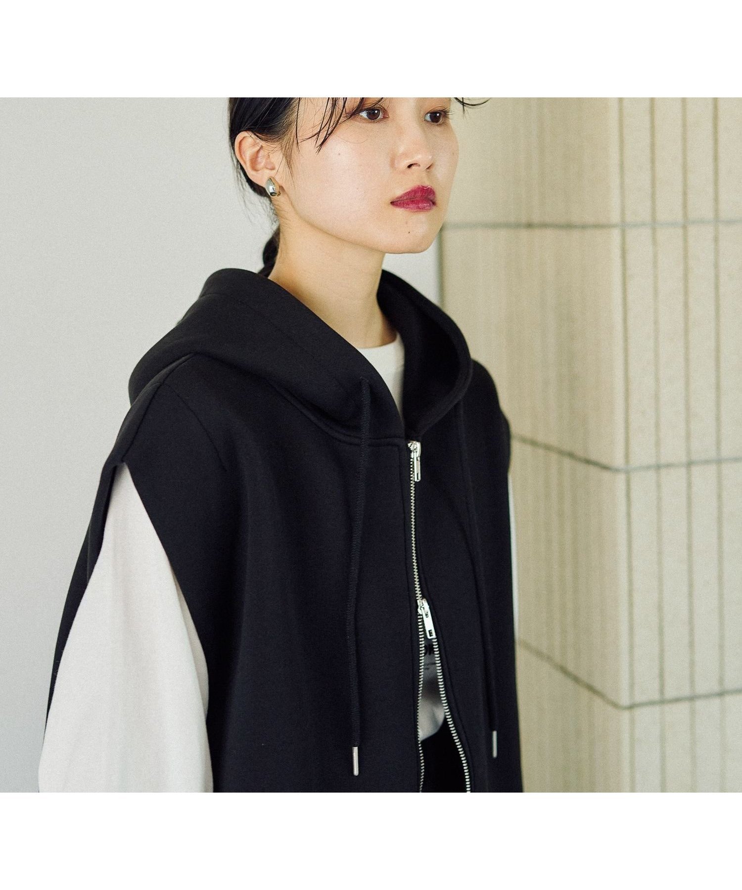 【レプシィム ローリーズファーム/LEPSIM LOWRYS FARM】のパフエアWZIPベスト インテリア・キッズ・メンズ・レディースファッション・服の通販 founy(ファニー) 　ファッション　Fashion　レディースファッション　Fashion for Women　アウター　Coat / Outerwear Collection　トップス・カットソー　Cut & Sew Tops　ベスト&ジレ / 重ね着スタイル　Vests & Gilets　ジップ　Zip, Zipper　ベスト　Vest, Waistcoat　ブラック09|ID: prp329100004638937 ipo3291000000033800842