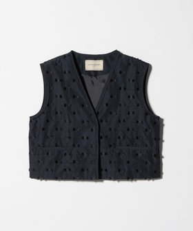【ユナイテッドアローズ/UNITED ARROWS】 リボン カットジャガード ベスト -ウォッシャブル-人気、トレンドファッション・服の通販 founy(ファニー) ファッション Fashion レディースファッション Fashion for Women アウター Coat / Outerwear Collection トップス・カットソー Cut & Sew Tops ベスト&ジレ / 重ね着スタイル Vests & Gilets おすすめ Recommended / Our Picks ウォッシャブル Machine Washable カットジャガード Cut Jacquard ショート Short, Short Length シンプル Simple, Minimal セットアップ Set-Up, Coordinated Outfit タフタ Taffeta, Structured Fabric パイピング Piping, Trim Design ベスト Vest, Waistcoat リボン Ribbon, Bow 無地 Plain, Solid Color |ID:prp329100004638987
