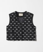 【ユナイテッドアローズ/UNITED ARROWS】のリボン カットジャガード ベスト -ウォッシャブル- 人気、トレンドファッション・服の通販 founy(ファニー) ファッション Fashion レディースファッション Fashion for Women アウター Coat / Outerwear Collection トップス・カットソー Cut & Sew Tops ベスト&ジレ / 重ね着スタイル Vests & Gilets おすすめ Recommended / Our Picks ウォッシャブル Machine Washable カットジャガード Cut Jacquard ショート Short, Short Length シンプル Simple, Minimal セットアップ Set-Up, Coordinated Outfit タフタ Taffeta, Structured Fabric パイピング Piping, Trim Design ベスト Vest, Waistcoat リボン Ribbon, Bow 無地 Plain, Solid Color thumbnail BLACK|ID: prp329100004638987 ipo3291000000033437633