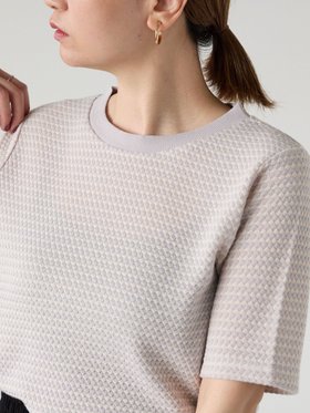 【テチチ/Te chichi】のハニカム柄カットジャカードトップス 人気、トレンドファッション・服の通販 founy(ファニー) ファッション Fashion レディースファッション Fashion for Women トップス・カットソー Cut & Sew Tops バランス Balance, Style Balance ベーシック Basic, Essential |ID:prp329100004639000