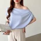 【ココモモ/COCOMOMO】の【着こなし自在】 オフショル 半袖カットソー ボートネック セクシー 夏 人気、トレンドファッション・服の通販 founy(ファニー) ファッション Fashion レディースファッション Fashion for Women トップス・カットソー Cut & Sew Tops カットソー・ベーシックTシャツ Cut-and-Sewn Tops / Stretch Tees & Basics カットソー Cut and Sewn Top ショルダー Shoulder, Shoulder Strap タイトスカート Pencil Skirt, Tight Skirt デコルテ Décolleté, Neckline デニム Denim, Jeans Material エレガント 上品 Elegant 半袖 Short Sleeve, Half Sleeve 夏 Summer ビジネス 仕事 通勤 Business / Work / Commuting thumbnail ブルー|ID: prp329100004639027 ipo3291000000033523238