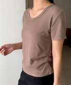 【ガール/GIRL】のサイドタックUネックTシャツ カットソー 人気、トレンドファッション・服の通販 founy(ファニー) ファッション Fashion レディースファッション Fashion for Women トップス・カットソー Cut & Sew Tops シャツ・ブラウス・オフィスカジュアル Elegant Blouses & Button-Ups ロングTシャツ・Tシャツ Longline T-Shirts & Tees カットソー・ベーシックTシャツ Cut-and-Sewn Tops / Stretch Tees & Basics インナー Innerwear カットソー Cut and Sewn Top シンプル Simple, Minimal デコルテ Décolleté, Neckline エレガント 上品 Elegant 再入荷 Restock / Back in Stock thumbnail MO|ID: prp329100004639052 ipo3291000000033438348