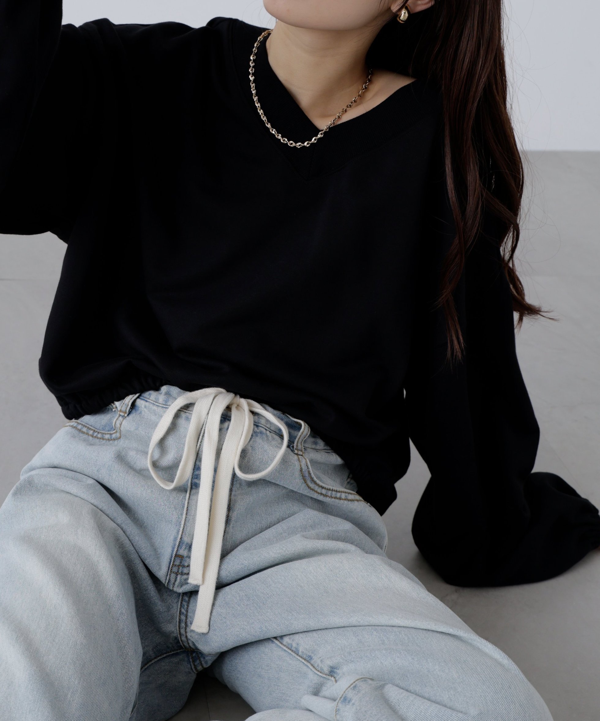 【フリーズマート/FREE'S MART】のルーズ2wayスウェット インテリア・キッズ・メンズ・レディースファッション・服の通販 founy(ファニー) 　ファッション　Fashion　レディースファッション　Fashion for Women　トップス・カットソー　Cut & Sew Tops　レディースパーカー・カジュアルフーディー　Casual Hoodies & Sweatshirts　スウェット・クルーネックトップス　Sweatshirts & Crewnecks / Relaxed Fit Sweat Tops　おすすめ　Recommended / Our Picks　スウェット / スエット　Sweatshirt, Sweatwear　バランス　Balance, Style Balance　ラウンド　Round, Round Neck　ルーズ　Loose, Oversized　クロ|ID: prp329100004639071 ipo3291000000033438445