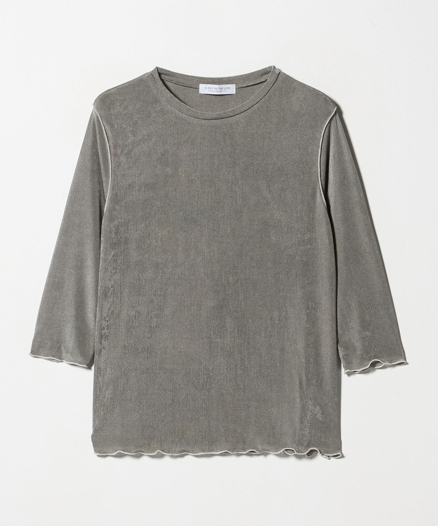 【ユナイテッドアローズ/UNITED ARROWS】のシャイニーリブ カラーメロー カットソー A DAY IN THE LIFE 人気、トレンドファッション・服の通販 founy(ファニー) 　ファッション　Fashion　レディースファッション　Fashion for Women　トップス・カットソー　Cut & Sew Tops　カットソー・ベーシックTシャツ　Cut-and-Sewn Tops / Stretch Tees & Basics　インナー　Innerwear　カットソー　Cut and Sewn Top　コンパクト　Compact, Small Size　トレンド　Trend, Trending Now　フレア　Flare, Flared　ロング　Long, Long-Length　ワイド　Wide, Wide Fit　エレガント 上品　Elegant　 other-1|ID: prp329100004639085 ipo3291000000033438507