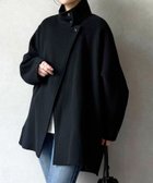 【ビアズリー/BEARDSLEY】のドルマンリバーコート 人気、トレンドファッション・服の通販 founy(ファニー) ファッション Fashion レディースファッション Fashion for Women アウター Coat / Outerwear Collection コート・ロングコート・ピーコート Long Coats, Peacoats & More スタンド Stand Collar, Upright Stand フロント Front, Front Design ポケット Pocket, Pocket Detail 再入荷 Restock / Back in Stock エレガント 上品 Elegant thumbnail ブラック|ID: prp329100004639320 ipo3291000000034402154