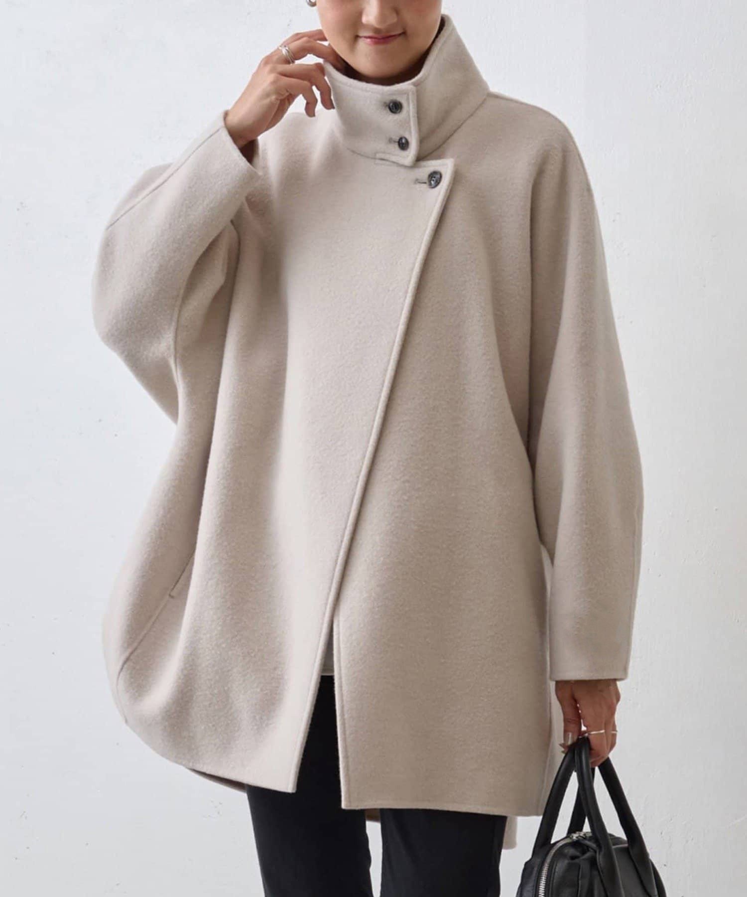 【ビアズリー/BEARDSLEY】のドルマンリバーコート インテリア・キッズ・メンズ・レディースファッション・服の通販 founy(ファニー) ファッション Fashion レディースファッション Fashion for Women アウター Coat / Outerwear Collection コート・ロングコート・ピーコート Long Coats, Peacoats & More スタンド Stand Collar, Upright Stand フロント Front, Front Design ポケット Pocket, Pocket Detail 再入荷 Restock / Back in Stock エレガント 上品 Elegant ライトグレー|ID: prp329100004639320 ipo3291000000034402156