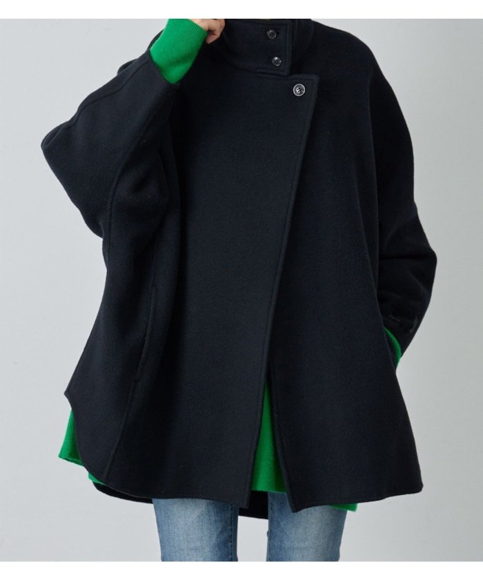 【ビアズリー/BEARDSLEY】のドルマンリバーコート インテリア・キッズ・メンズ・レディースファッション・服の通販 founy(ファニー) https://founy.com/ ファッション Fashion レディースファッション Fashion for Women アウター Coat / Outerwear Collection コート・ロングコート・ピーコート Long Coats, Peacoats & More スタンド Stand Collar, Upright Stand フロント Front, Front Design ポケット Pocket, Pocket Detail 再入荷 Restock / Back in Stock エレガント 上品 Elegant |ID: prp329100004639320 ipo3291000000034770204