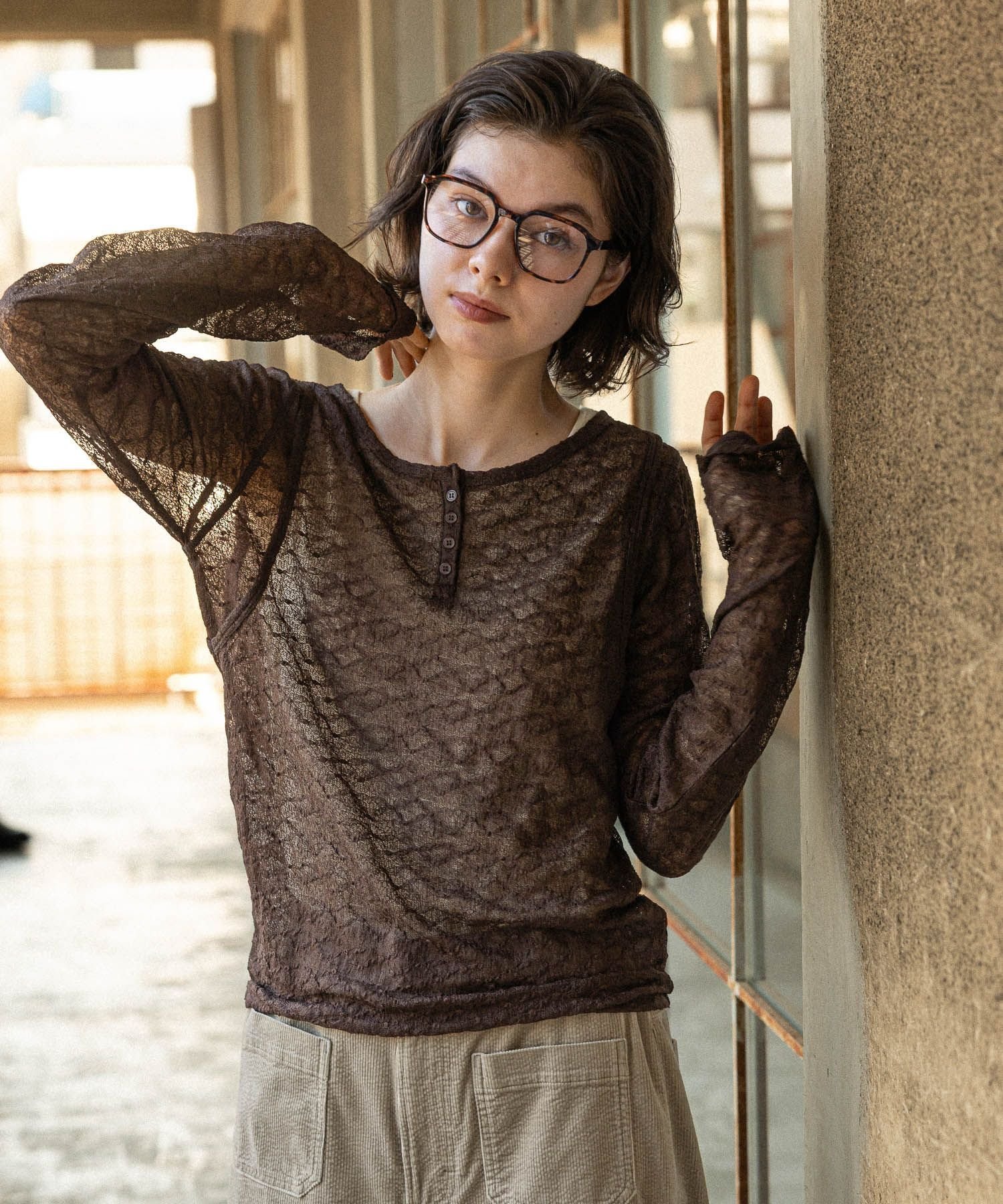 【ニコアンド/niko and】のフェイクレイヤーレースプルオーバー 人気、トレンドファッション・服の通販 founy(ファニー) 　ファッション　Fashion　レディースファッション　Fashion for Women　トップス・カットソー　Cut & Sew Tops　カジュアルプルオーバー・ニットトップス　Pullovers & Knit Tops / Casual Pullovers　おすすめ　Recommended / Our Picks　シンプル　Simple, Minimal　ストレッチ　Stretch, Stretchy Fabric　フィット　Fit, Slim Fit　レース　Lace, Lace Fabric　エレガント 上品　Elegant　 other-1|ID: prp329100004639434 ipo3291000000033594247