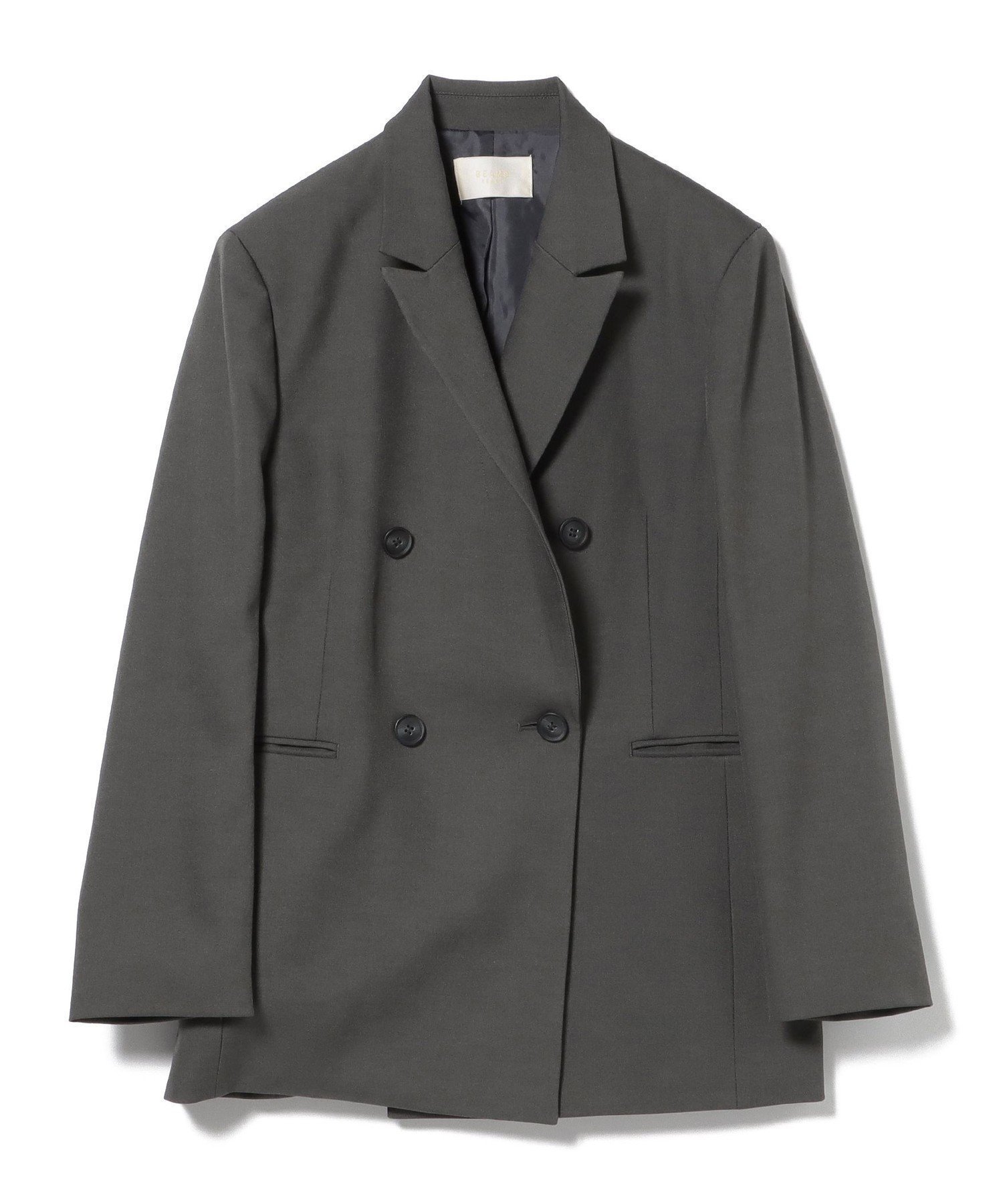 【ビームス ハート/BEAMS HEART】のオーバー ダブルジャケット 人気、トレンドファッション・服の通販 founy(ファニー) 　ファッション　Fashion　レディースファッション　Fashion for Women　アウター　Coat / Outerwear Collection　レディースジャケット・軽アウター　Jackets　インナー　Innerwear　シンプル　Simple, Minimal　ジャケット　Jacket, Outerwear　スーツ　Suit, Formalwear　ダブル　Double, Double-Breasted　デニム　Denim, Jeans Material　マニッシュ　Mannish, Boyish　ワイド　Wide, Wide Fit　エレガント 上品　Elegant　人気　Popular, Best Seller　夏　Summer　春　Spring　S/S・春夏　SS, Spring/Summer, Warm Season　A/W・秋冬　Autumn/Winter　 other-1|ID: prp329100004639464 ipo3291000000033443367