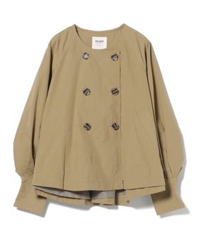 【ビームス ハート/BEAMS HEART】の後ろ フレア ノーカラー ブルゾン 人気、トレンドファッション・服の通販 founy(ファニー) ファッション Fashion レディースファッション Fashion for Women アウター Coat / Outerwear Collection ブルゾンジャケット・スポーティアウター Blouson Jackets カフス Cuff Design デニム Denim, Jeans Material バランス Balance, Style Balance フェミニン Feminine, Girly フレア Flare, Flared ブルゾン Blouson, Bomber Jacket リラックス Relax, Relaxed Fit ワイド Wide, Wide Fit |ID:prp329100004639466