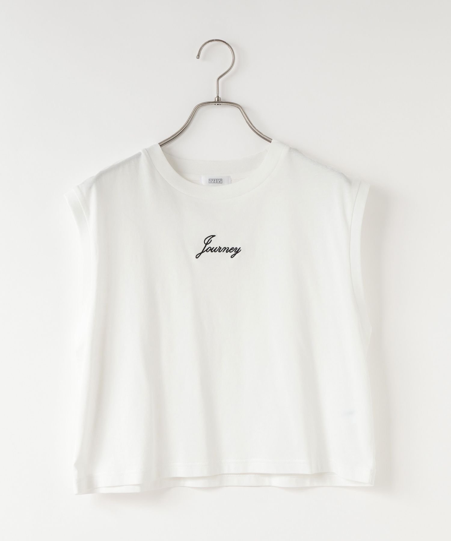 【ローリーズファーム/LOWRYS FARM】のショートロゴフレンチスリーブ インテリア・キッズ・メンズ・レディースファッション・服の通販 founy(ファニー) 　ファッション　Fashion　レディースファッション　Fashion for Women　インナー　Innerwear　コンパクト　Compact, Small Size　スリーブ　Sleeve, Long Sleeve / Short Sleeve　フレンチ　French, French Style　オフ05|ID: prp329100004639536 ipo3291000000033443857