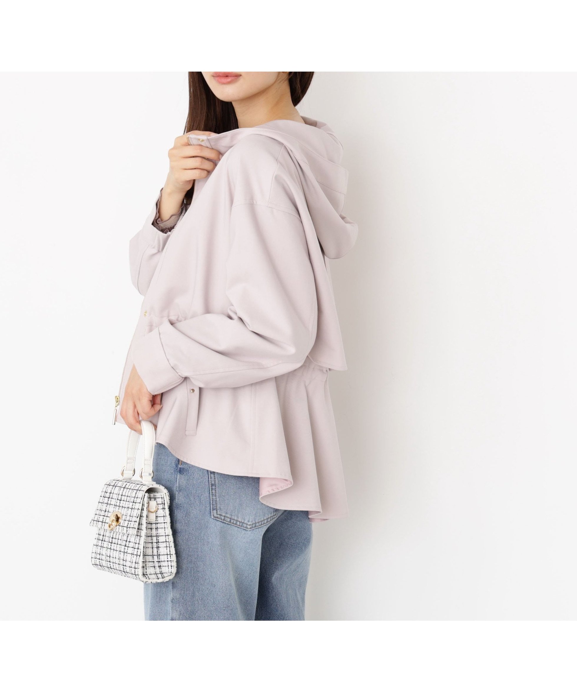【プロポーション ボディドレッシング/PROPORTION BODY DRESSING】のフード付きマウンテンパーカー インテリア・キッズ・メンズ・レディースファッション・服の通販 founy(ファニー) 　ファッション　Fashion　レディースファッション　Fashion for Women　トップス・カットソー　Cut & Sew Tops　レディースパーカー・カジュアルフーディー　Casual Hoodies & Sweatshirts　ドローコード　Drawcord, Drawstring Cord　パーカー　Hoodie, Parka　秋　Autumn　ピンク|ID: prp329100004639539 ipo3291000000033897637