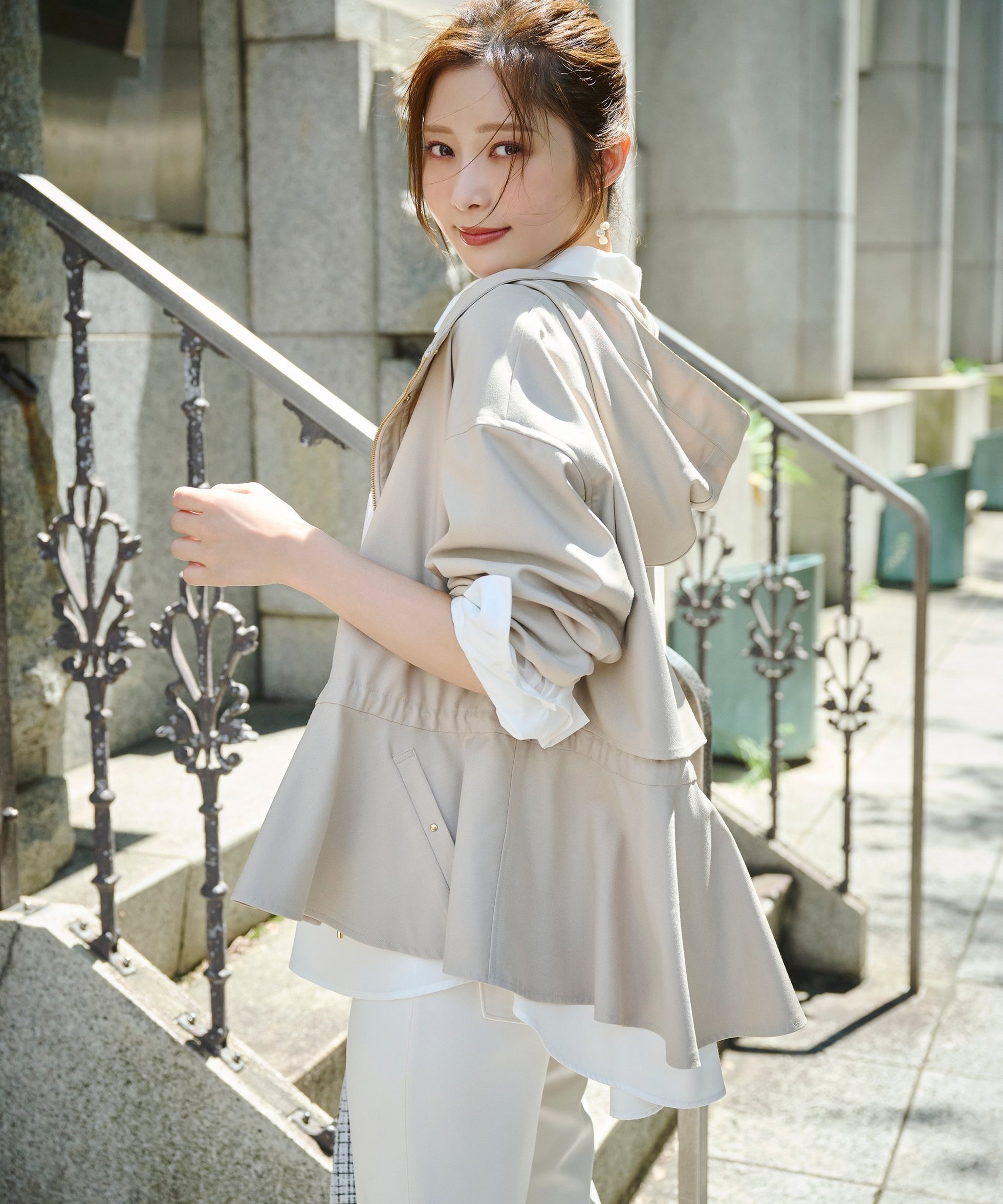 【プロポーション ボディドレッシング/PROPORTION BODY DRESSING】のフード付きマウンテンパーカー 25AW インテリア・キッズ・メンズ・レディースファッション・服の通販 founy(ファニー) 　ファッション　Fashion　レディースファッション　Fashion for Women　トップス・カットソー　Cut & Sew Tops　レディースパーカー・カジュアルフーディー　Casual Hoodies & Sweatshirts　2025年　2025　2025-2026秋冬・A/W　Autumn/Winter 2025–26 AW25–26　ドローコード　Drawcord, Drawstring Cord　パーカー　Hoodie, Parka　秋　Autumn　ベージュ|ID: prp329100004639539 ipo3291000000034606919