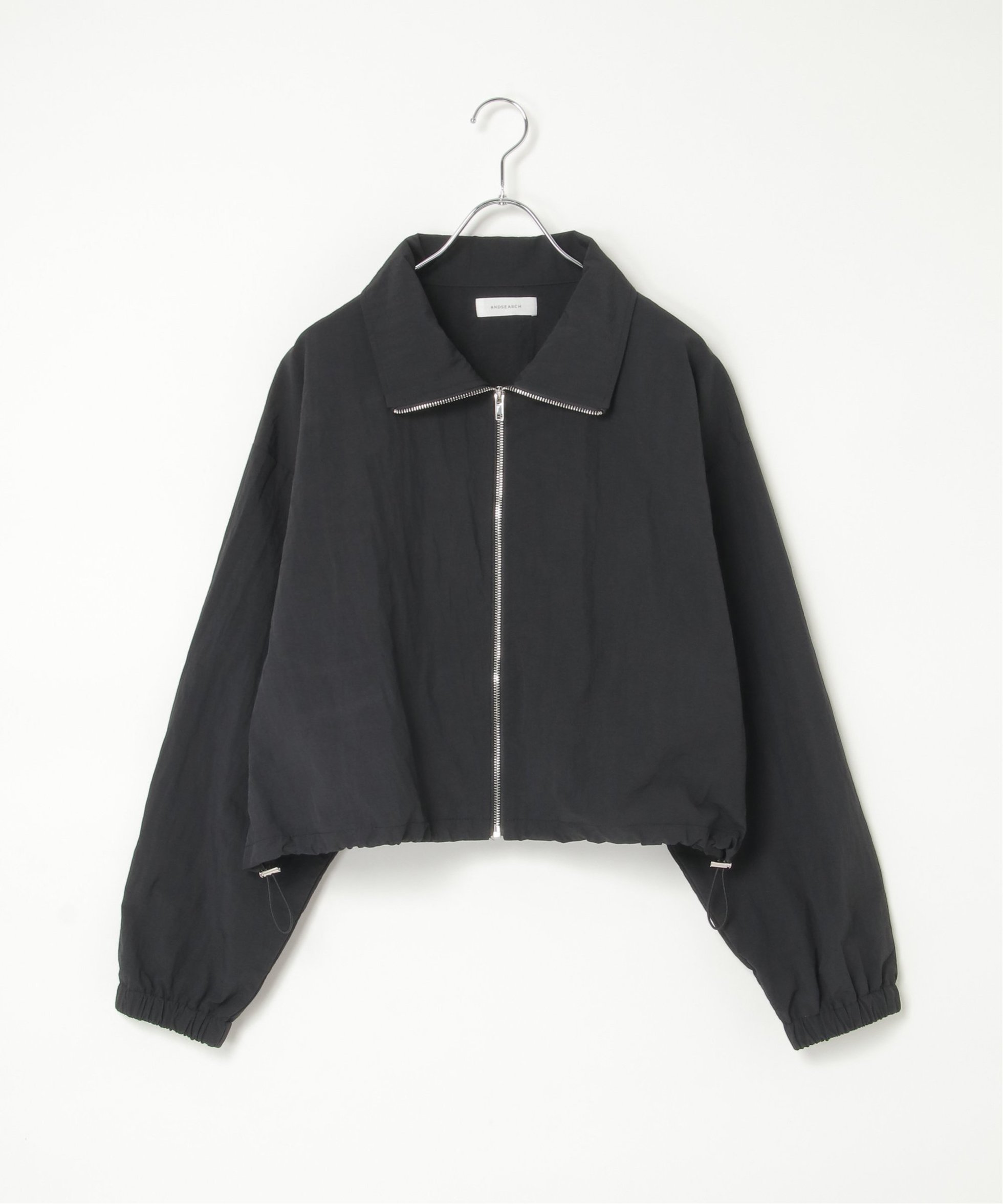 【ノッチ/notch】のナイロンジップブルゾン インテリア・キッズ・メンズ・レディースファッション・服の通販 founy(ファニー) 　ファッション　Fashion　レディースファッション　Fashion for Women　アウター　Coat / Outerwear Collection　ブルゾンジャケット・スポーティアウター　Blouson Jackets　おすすめ　Recommended / Our Picks　シンプル　Simple, Minimal　スウェット / スエット　Sweatshirt, Sweatwear　軽量　Lightweight, Ultra Light　ブラック|ID: prp329100004639574 ipo3291000000033444047