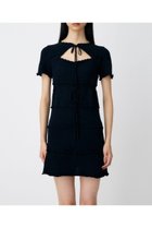 【マウジー/moussy】のBOW DESIGN KNIT ミニ ドレス 人気、トレンドファッション・服の通販 founy(ファニー) ファッション Fashion レディースファッション Fashion for Women トップス・カットソー Cut & Sew Tops ニット Knit Tops & Sweaters ワンピース Dresses フォーマル・パーティードレス・結婚式用ドレス Elegant & Casual Dresses おすすめ Recommended / Our Picks デコルテ Décolleté, Neckline ドレス Dress, One-Piece フロント Front, Front Design ペチコート Petticoat, Underskirt リボン Ribbon, Bow 人気 Popular, Best Seller 再入荷 Restock / Back in Stock thumbnail NVY|ID: prp329100004639579 ipo3291000000033444089