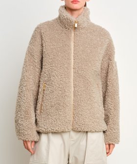 【タトラス コンセプトストア/TATRAS CONCEPT STORE】の【TATRAS 直営店】LUELA ルエラ ボアブルゾン 人気、トレンドファッション・服の通販 founy(ファニー) ファッション Fashion レディースファッション Fashion for Women アウター Coat / Outerwear Collection ブルゾンジャケット・スポーティアウター Blouson Jackets イタリア Italy スタンド Stand Collar, Upright Stand ブルゾン Blouson, Bomber Jacket ポケット Pocket, Pocket Detail メタル Metal, Metal Parts ラグジュアリー Luxury, Elegant |ID:prp329100004639587