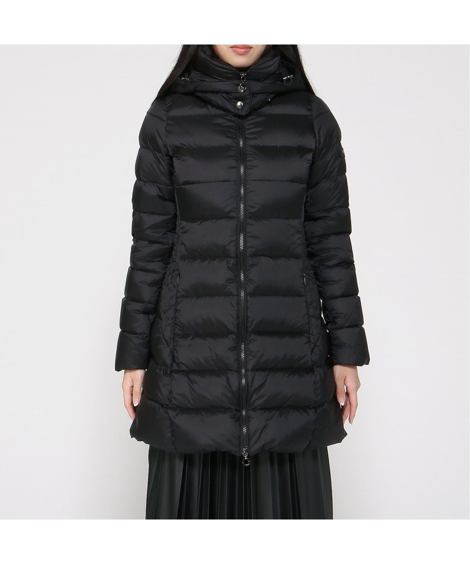 【タトラス コンセプトストア/TATRAS CONCEPT STORE】の【TATRAS 直営店】POLITEAMA ポリテアマ ロングダウンジャケット インテリア・キッズ・メンズ・レディースファッション・服の通販 founy(ファニー) 　ファッション　Fashion　レディースファッション　Fashion for Women　アウター　Coat / Outerwear Collection　レディースジャケット・軽アウター　Jackets　イタリア　Italy　ダウン　Down, Puffer　ポケット　Pocket, Pocket Detail　ミドル　Middle Length, Mid Height　BLACK|ID: prp329100004639594 ipo3291000000033444218