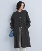 【ユナイテッドアローズ/UNITED ARROWS】のsize SHORT/TALLあり SENTDALE WOOL セントデールウール ノーカラー コート DK.GRAY|ID: prp329100004639602 ipo3291000000034237321