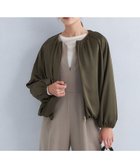 【ユナイテッドアローズ/UNITED ARROWS】のサテン ギャザー ノーカラー ブルゾン 人気、トレンドファッション・服の通販 founy(ファニー) ファッション Fashion レディースファッション Fashion for Women アウター Coat / Outerwear Collection ブルゾンジャケット・スポーティアウター Blouson Jackets ウェーブ Wavy Pattern ギャザー Gathered, Ruffled サテン Satin, Glossy Fabric ブルゾン Blouson, Bomber Jacket thumbnail OLIVE|ID: prp329100004639618 ipo3291000000033444451
