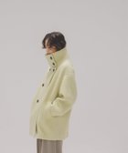【ナチュラル ビューティー ベーシック/NATURAL BEAUTY BASIC】のスタンドネックシャギーミディコート ライム|ID: prp329100004639675 ipo3291000000033444999