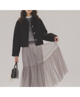 【ナチュラル ビューティー ベーシック/NATURAL BEAUTY BASIC】のステンカラーショートブルゾン 人気、トレンドファッション・服の通販 founy(ファニー) ファッション Fashion レディースファッション Fashion for Women アウター Coat / Outerwear Collection ブルゾンジャケット・スポーティアウター Blouson Jackets コンパクト Compact, Small Size トレンド Trend, Trending Now ミックス Mix, Mixed Style |ID:prp329100004639682