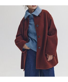 【エヌ ナチュラルビューティーベーシック/N.Natural Beauty basic】のステンカラーミディコート 人気、トレンドファッション・服の通販 founy(ファニー) ファッション Fashion レディースファッション Fashion for Women アウター Coat / Outerwear Collection コート・ロングコート・ピーコート Long Coats, Peacoats & More おすすめ Recommended / Our Picks スリーブ Sleeve, Long Sleeve / Short Sleeve フォルム Silhouette, Form ミドル Middle Length, Mid Height メランジ Melange, Mixed Yarn ロング Long, Long-Length |ID:prp329100004639691