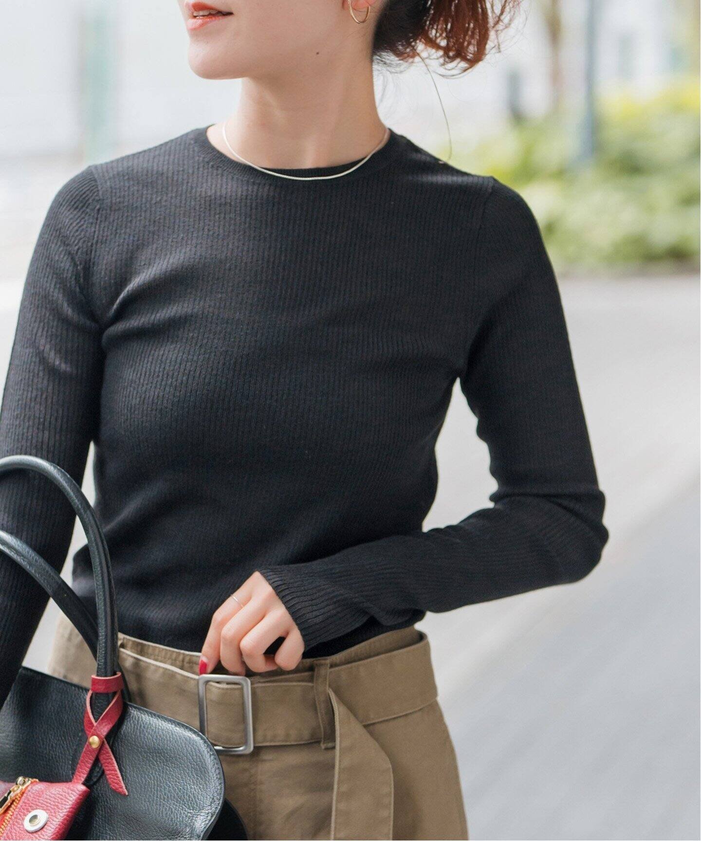 【スピック&スパン/Spick & Span】のウォッシャブルシアーリブニット インテリア・キッズ・メンズ・レディースファッション・服の通販 founy(ファニー) 　ファッション　Fashion　レディースファッション　Fashion for Women　トップス・カットソー　Cut & Sew Tops　ニット　Knit Tops & Sweaters　インナー　Innerwear　ウォッシャブル　Machine Washable　シアー　Sheer, See-Through　ジャケット　Jacket, Outerwear　バランス　Balance, Style Balance　フィット　Fit, Slim Fit　ベーシック　Basic, Essential　リブニット　Rib Knit, Ribbed Knit　エレガント 上品　Elegant　秋　Autumn　ビジネス 仕事 通勤　Business / Work / Commuting　ブラック|ID: prp329100004639711 ipo3291000000033823334