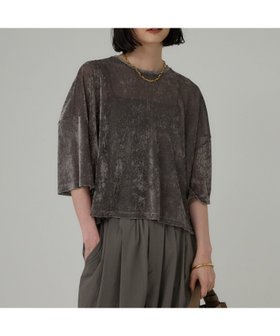 【バビロン/BABYLONE / KIDS】のオーバーサイズベロアTブラウス 人気、トレンドファッション・服の通販 founy(ファニー) ファッション Fashion キッズファッション Fashion for Kids インナー Innerwear 秋 Autumn キャミワンピース Cami Dress, Slip Dress シアー Sheer, See-Through シンプル Simple, Minimal ノースリーブ Sleeveless, No-Sleeve バランス Balance, Style Balance ベロア Velour, Soft Velvet メッシュ Mesh, Net Fabric 再入荷 Restock / Back in Stock おすすめ Recommended / Our Picks |ID:prp329100004639741