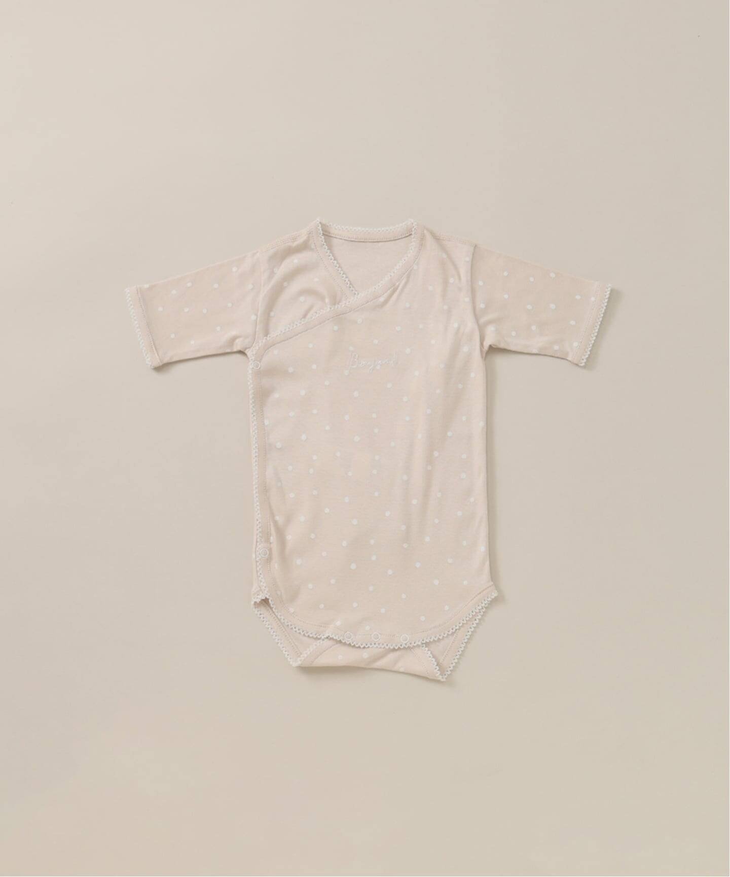 【イエナアンファン/IENA ENFANT / KIDS】の【BASIC】ドットロンパース baby(70cm) インテリア・キッズ・メンズ・レディースファッション・服の通販 founy(ファニー) 　ファッション　Fashion　キッズファッション　Fashion for Kids　ギフト プレゼント　Gift / Present　ドット　Polka Dot, Dot Pattern　パジャマ　Pajamas, Sleepwear　レース　Lace, Lace Fabric　ロンパース　Romper, Jumpsuit　ワンポイント　One Point, Statement Accent　人気　Popular, Best Seller　ベージュ|ID: prp329100004639799 ipo3291000000033446556