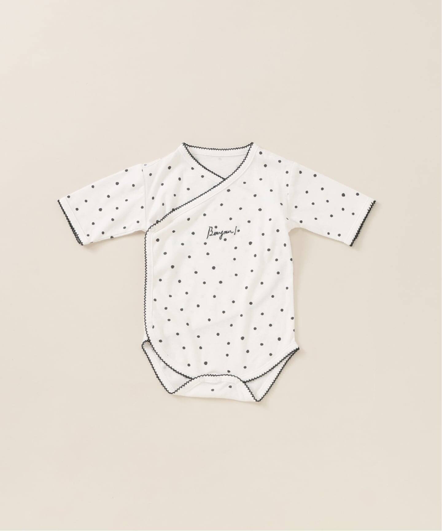 【イエナアンファン/IENA ENFANT / KIDS】の【BASIC】ドットロンパース baby(70cm) インテリア・キッズ・メンズ・レディースファッション・服の通販 founy(ファニー) 　ファッション　Fashion　キッズファッション　Fashion for Kids　ギフト プレゼント　Gift / Present　ドット　Polka Dot, Dot Pattern　パジャマ　Pajamas, Sleepwear　レース　Lace, Lace Fabric　ロンパース　Romper, Jumpsuit　ワンポイント　One Point, Statement Accent　人気　Popular, Best Seller　ホワイト|ID: prp329100004639799 ipo3291000000033446557