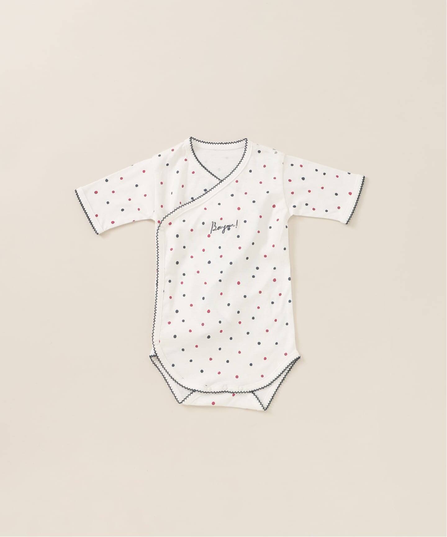 【イエナアンファン/IENA ENFANT / KIDS】の【BASIC】ドットロンパース baby(70cm) インテリア・キッズ・メンズ・レディースファッション・服の通販 founy(ファニー) 　ファッション　Fashion　キッズファッション　Fashion for Kids　ギフト プレゼント　Gift / Present　ドット　Polka Dot, Dot Pattern　パジャマ　Pajamas, Sleepwear　レース　Lace, Lace Fabric　ロンパース　Romper, Jumpsuit　ワンポイント　One Point, Statement Accent　人気　Popular, Best Seller　ホワイト A|ID: prp329100004639799 ipo3291000000033446559