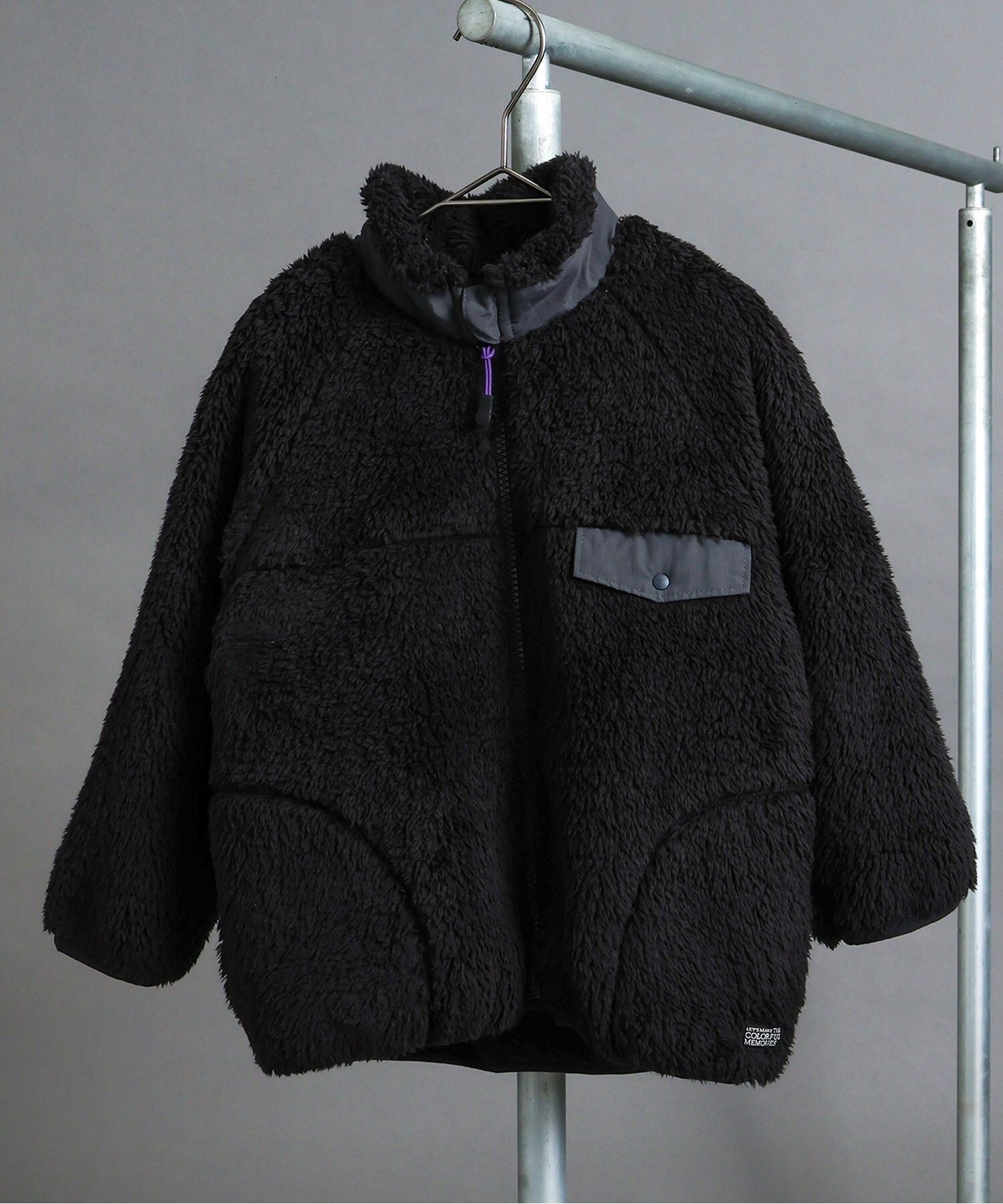 【エフオー オンラインストア/F.O.Online Store / KIDS】の【リンク】ファーフリースジャケット インテリア・キッズ・メンズ・レディースファッション・服の通販 founy(ファニー) 　ファッション　Fashion　キッズファッション　Fashion for Kids　アウター　Coat Outerwear /Kids　2025年　2025　2025-2026秋冬・A/W　Autumn/Winter 2025–26 AW25–26　冬　Winter / This Winter　無地　Plain, Solid Color　ブラック|ID: prp329100004639826 ipo3291000000034087353