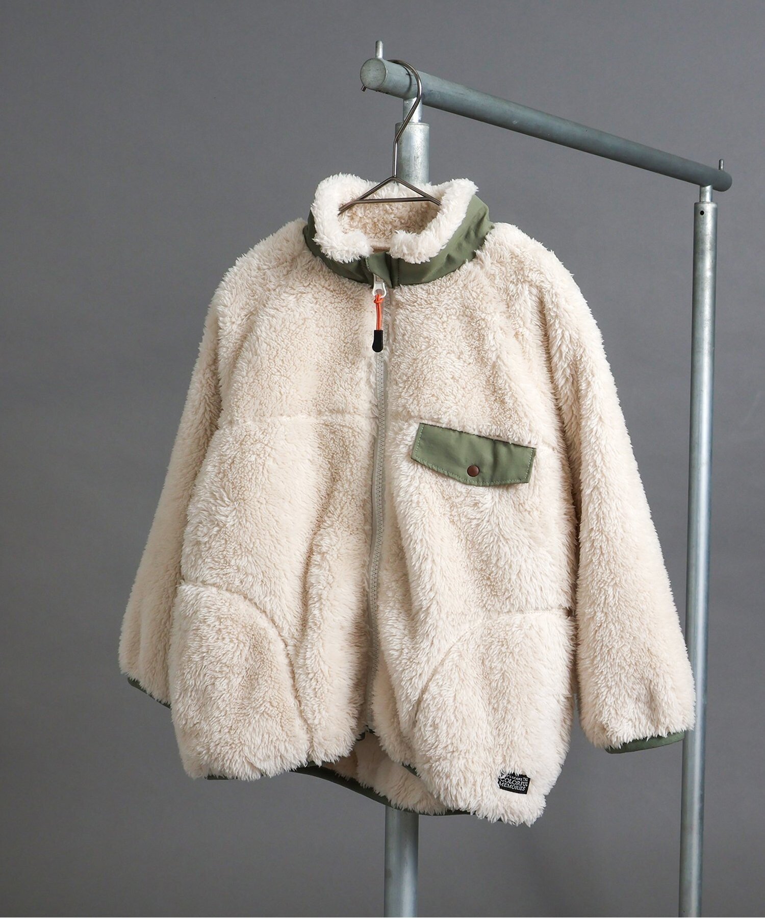 【エフオー オンラインストア/F.O.Online Store / KIDS】の【リンク】ファーフリースジャケット インテリア・キッズ・メンズ・レディースファッション・服の通販 founy(ファニー) ファッション Fashion キッズファッション Fashion for Kids アウター Coat Outerwear /Kids 2025年 2025 2025-2026秋冬・A/W Autumn/Winter 2025–26 AW25–26 冬 Winter / This Winter 無地 Plain, Solid Color アイボリー|ID: prp329100004639826 ipo3291000000034316632