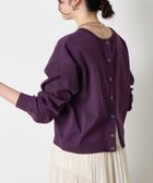 【ジェナ エスパス メルヴェイユ/Jena espace merveilleux】の【前後2WAY仕様/ロングシーズン着れる!】ビハイ袖メッシュ2WAYカーディガン 人気、トレンドファッション・服の通販 founy(ファニー) ファッション Fashion レディースファッション Fashion for Women トップス・カットソー Cut & Sew Tops カーディガン・羽織り Layered Style Cardigans 春 Spring カーディガン Cardigan, Knitwear スマート Smart, Elegant メッシュ Mesh, Net Fabric ロング Long, Long-Length S/S・春夏 SS, Spring/Summer, Warm Season 再入荷 Restock / Back in Stock おすすめ Recommended / Our Picks 夏 Summer thumbnail パープル|ID: prp329100004639828 ipo3291000000033446875