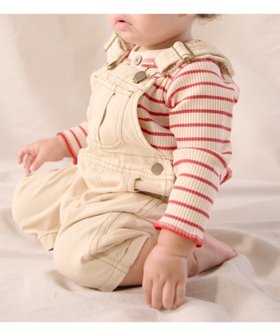 【チャオパニックティピー/CIAOPANIC TYPY / KIDS】の【BABY】【Qinn】綿ダックサロペット 人気、トレンドファッション・服の通販 founy(ファニー) ファッション Fashion キッズファッション Fashion for Kids インナー Innerwear サロペット Overalls, Salopette ロング Long, Long-Length ワーク Workwear, Utility Style |ID:prp329100004639832