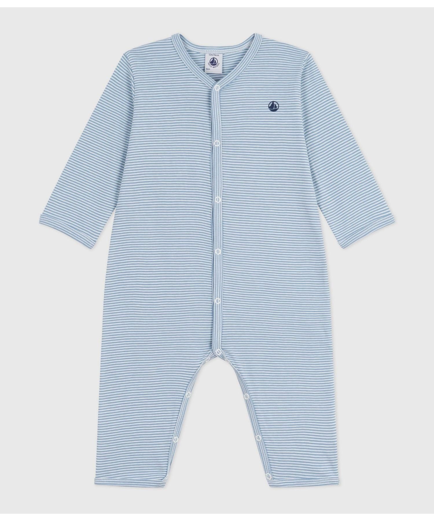 【プチバトー/PETIT BATEAU / KIDS】の足なしロンパース インテリア・キッズ・メンズ・レディースファッション・服の通販 founy(ファニー) 　ファッション　Fashion　キッズファッション　Fashion for Kids　ギフト プレゼント　Gift / Present　ボーダー　Border, Stripe　ロンパース　Romper, Jumpsuit　ライトブルー/オフホワイト|ID: prp329100004639838 ipo3291000000033446939