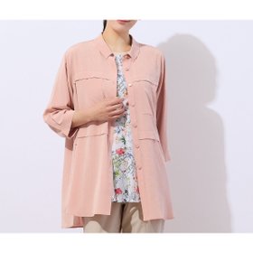 【ミゼール/MISSEL】の【洗える・接触冷感】Soalon 胸ポケット フレアシャツ 人気、トレンドファッション・服の通販 founy(ファニー) ファッション Fashion レディースファッション Fashion for Women トップス・カットソー Cut & Sew Tops シャツ・ブラウス・オフィスカジュアル Elegant Blouses & Button-Ups ケミカル Chemical, Chemical Wash スリット Slit, Slit Detail フレア Flare, Flared ポケット Pocket, Pocket Detail リラックス Relax, Relaxed Fit 洗える Machine Washable |ID:prp329100004639846