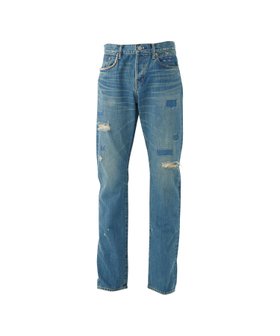 【ヒステリックグラマー/HYSTERIC GLAMOUR / MEN】のスクエアウインドウリメイク スリムストレートデニムパンツ 人気、トレンドファッション・服の通販 founy(ファニー) ファッション Fashion メンズファッション Fashion for Men ボトムス Bottoms デニムパンツ・ジーンズ Denim Pants |ID:prp329100004639892