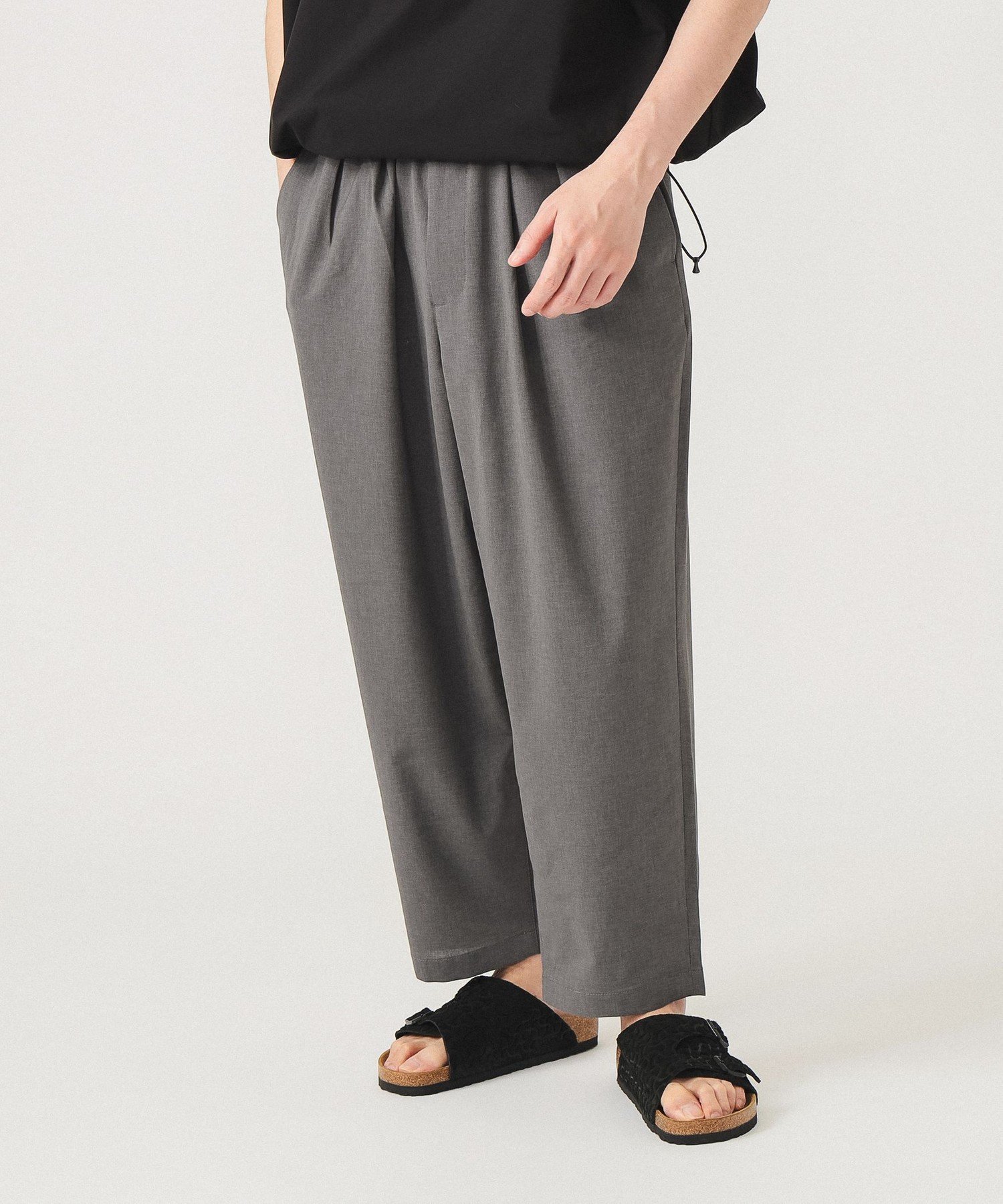 【ビームス/BEAMS / MEN】の【吸水速乾】【洗濯機洗い可】ドライ 2プリーツ イージーパンツ 25SS ドライタッチ ワイドパンツ 人気、トレンドファッション・服の通販 founy(ファニー) 　ファッション　Fashion　メンズファッション　Fashion for Men　ボトムス　Bottoms　2025年　2025　2025春夏・S/S　Spring/Summer 2025 SS25　アンクル　Ankle-Length Design　シャーリング　Shirring, Ruched　テーパード　Tapered, Tapered Pants　ドローコード　Drawcord, Drawstring Cord　フィット　Fit, Slim Fit　プリーツ　Pleats, Pleated　ワイド　Wide, Wide Fit　吸水　Absorbent, Quick-Dry　 other-1|ID: prp329100004639927 ipo3291000000033448018