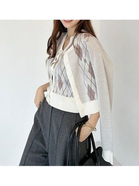 【スナイデル/SNIDEL】 アーガイルカーディガン人気、トレンドファッション・服の通販 founy(ファニー) ファッション Fashion レディースファッション Fashion for Women トップス・カットソー Cut & Sew Tops カーディガン・羽織り Layered Style Cardigans おすすめ Recommended / Our Picks アンサンブル Ensemble Set カーディガン Cardigan, Knitwear シンプル Simple, Minimal トレンド Trend, Trending Now 今季 This Season, Current Season |ID:prp329100004639961