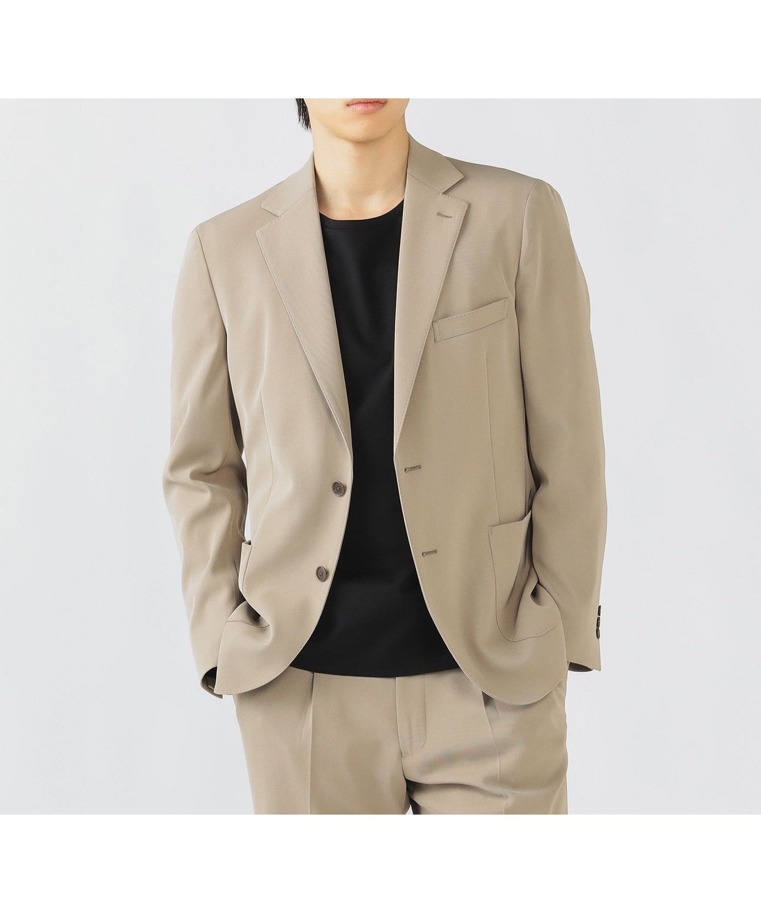 【ビームス ハート/BEAMS HEART / MEN】のドライカルゼ 2ボタン ジャケット(S~XL) 人気、トレンドファッション・服の通販 founy(ファニー) 　ファッション　Fashion　メンズファッション　Fashion for Men　インナー　Innerwear　ウォッシャブル　Machine Washable　洗える　Machine Washable　ジャケット　Jacket, Outerwear　スリム　Slim, Slim Fit　セットアップ　Set-Up, Coordinated Outfit　デニム　Denim, Jeans Material　パターン　Pattern, Design Print　パッチ　Patch, Appliqué　フィット　Fit, Slim Fit　フラップ　Flap, Flap Pocket　フロント　Front, Front Design　ポケット　Pocket, Pocket Detail　ポロシャツ　Polo Shirt, Collared Tee　おすすめ　Recommended / Our Picks　ビジネス 仕事 通勤　Business / Work / Commuting　 other-1|ID: prp329100004639984 ipo3291000000033448506