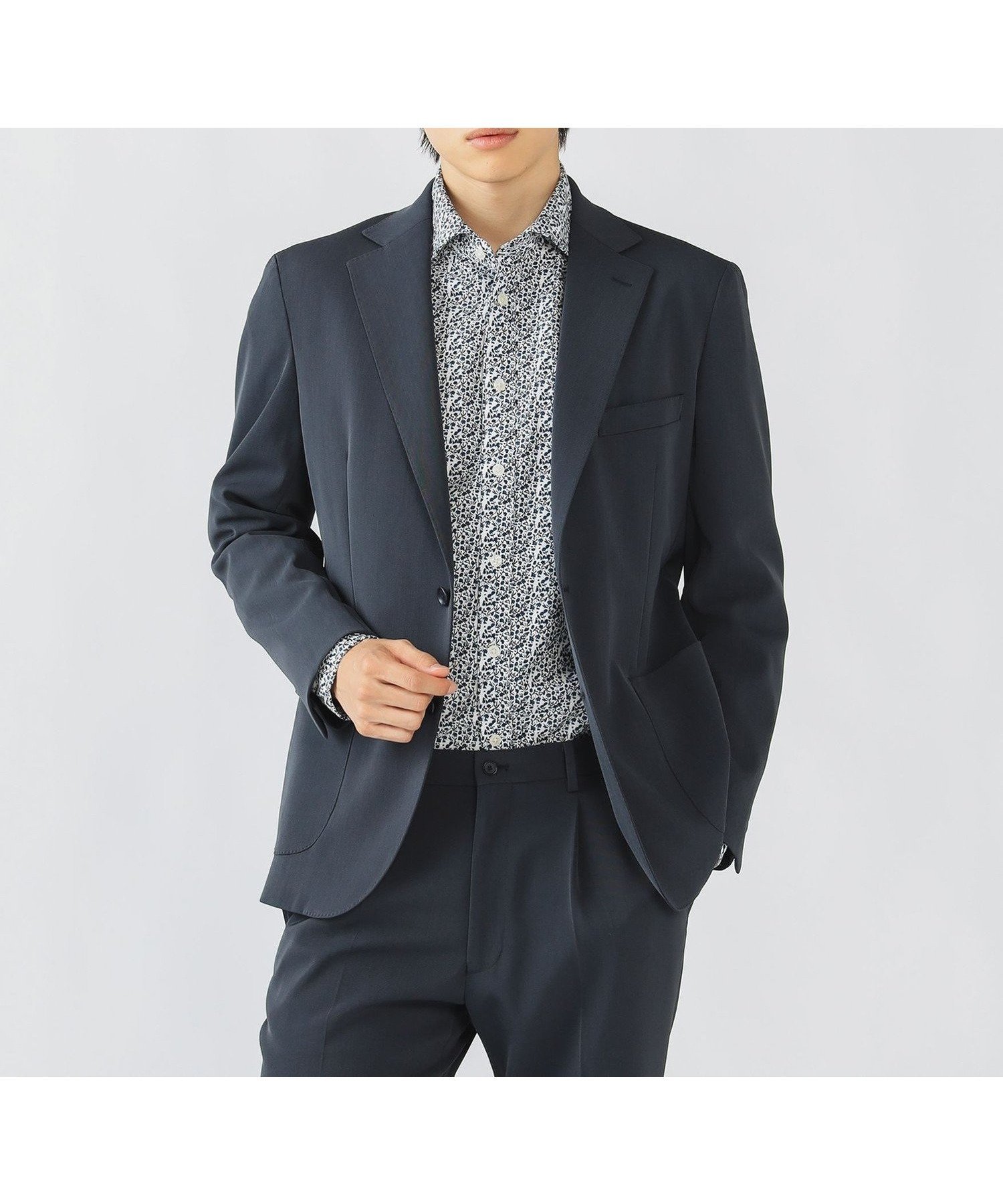 【ビームス ハート/BEAMS HEART / MEN】のドライカルゼ 2ボタン ジャケット(S~XL) インテリア・キッズ・メンズ・レディースファッション・服の通販 founy(ファニー) 　ファッション　Fashion　メンズファッション　Fashion for Men　インナー　Innerwear　ウォッシャブル　Machine Washable　洗える　Machine Washable　ジャケット　Jacket, Outerwear　スリム　Slim, Slim Fit　セットアップ　Set-Up, Coordinated Outfit　デニム　Denim, Jeans Material　パターン　Pattern, Design Print　パッチ　Patch, Appliqué　フィット　Fit, Slim Fit　フラップ　Flap, Flap Pocket　フロント　Front, Front Design　ポケット　Pocket, Pocket Detail　ポロシャツ　Polo Shirt, Collared Tee　おすすめ　Recommended / Our Picks　ビジネス 仕事 通勤　Business / Work / Commuting　NAVY|ID: prp329100004639984 ipo3291000000033448508