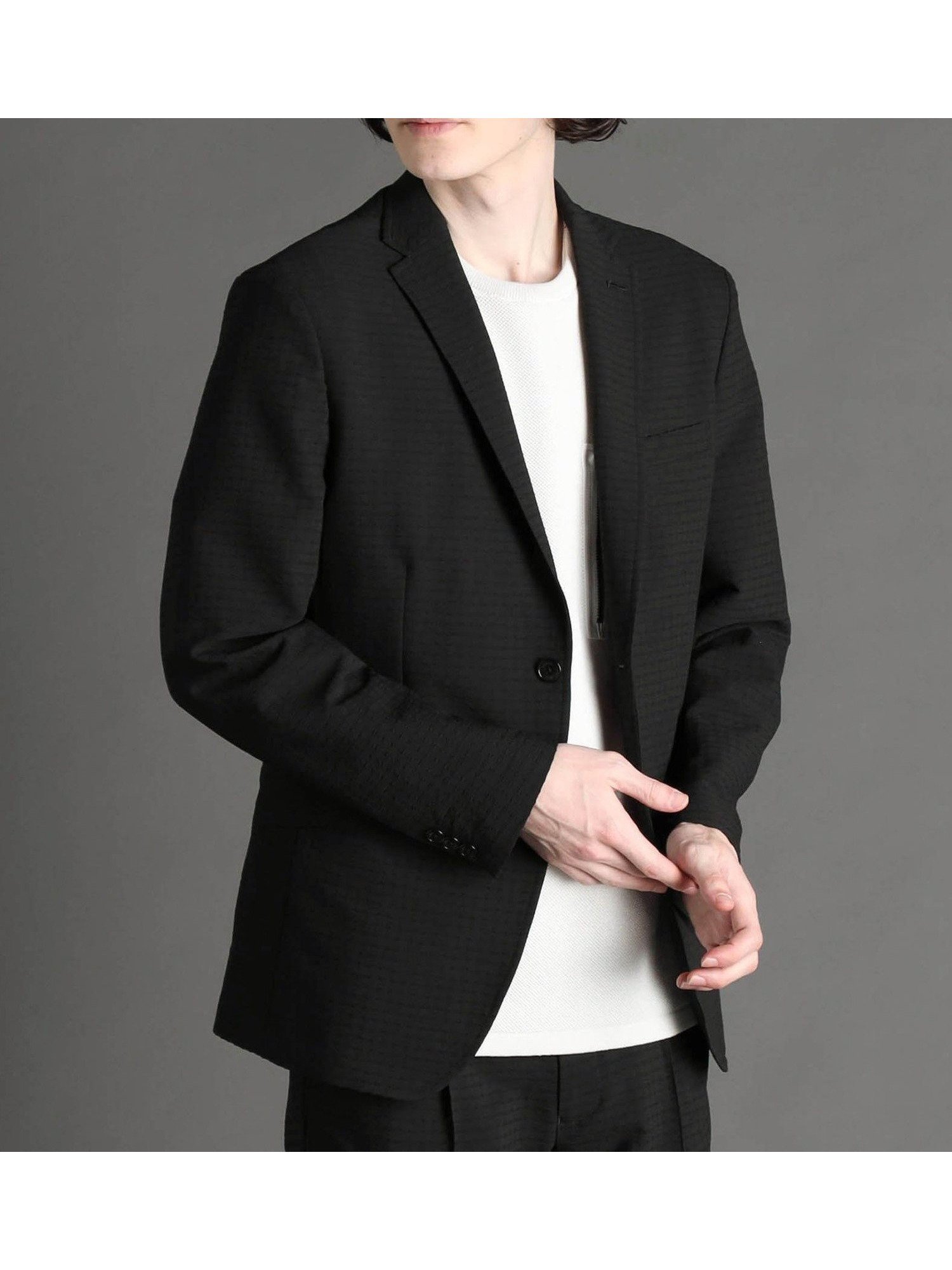 【ニコル/NICOLE / MEN】の【ex/tra】COOLMAX セットアップジャケット インテリア・キッズ・メンズ・レディースファッション・服の通販 founy(ファニー) 　ファッション　Fashion　メンズファッション　Fashion for Men　セットアップ　Matching Sets　ウォッシャブル　Machine Washable　サッカー　Seersucker, Summer Fabric　ジャケット　Jacket, Outerwear　スラックス　Slacks, Dress Pants　スリム　Slim, Slim Fit　セットアップ　Set-Up, Coordinated Outfit　ポケット　Pocket, Pocket Detail　軽量　Lightweight, Ultra Light　49ブラック|ID: prp329100004640005 ipo3291000000033448756