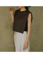 【アニュアンス/anuans】のニットディティールブラウス 人気、トレンドファッション・服の通販 founy(ファニー) ファッション Fashion レディースファッション Fashion for Women トップス・カットソー Cut & Sew Tops ニット Knit Tops & Sweaters シャツ・ブラウス・オフィスカジュアル Elegant Blouses & Button-Ups シンプル Simple, Minimal スクエア Square, Square Shape ドッキング Docking, Mixed Material モダン Modern, Contemporary thumbnail BLACK|ID: prp329100004640017 ipo3291000000033448894