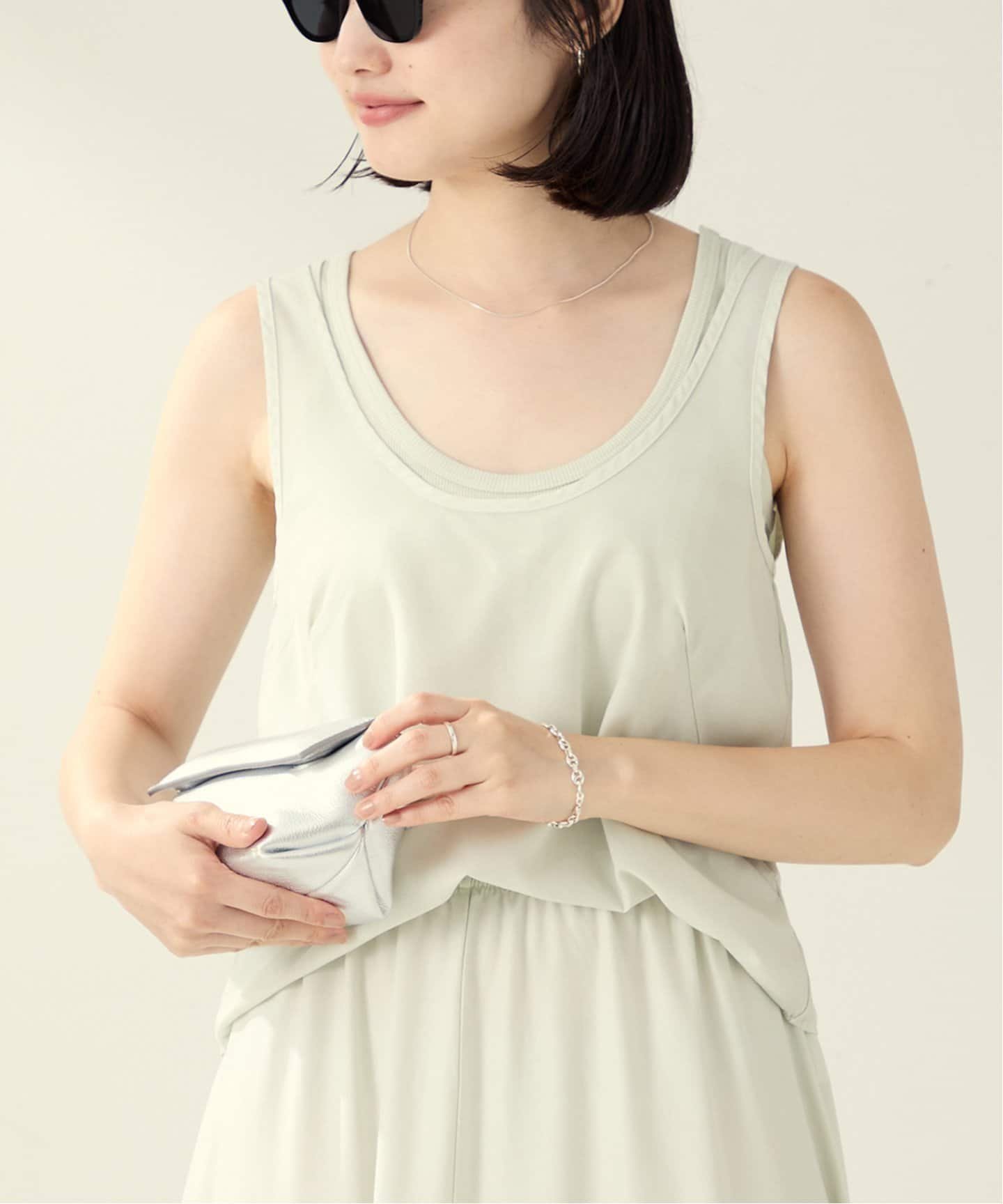 【プラージュ/Plage】のASHER / アッシャー Estelle タンク インテリア・キッズ・メンズ・レディースファッション・服の通販 founy(ファニー) 　ファッション　Fashion　レディースファッション　Fashion for Women　タンク　Tank Top, Sleeveless Top　グリーン B|ID: prp329100004640036 ipo3291000000033449021
