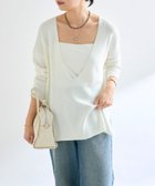 【リヴドロワ/RIVE DROITE】の【マイナス3kg】ペーパーヤーンプランジネックニット 人気、トレンドファッション・服の通販 founy(ファニー) ファッション Fashion レディースファッション Fashion for Women トップス・カットソー Cut & Sew Tops ニット Knit Tops & Sweaters おすすめ Recommended / Our Picks キャミソール Camisole, Spaghetti Strap Top バランス Balance, Style Balance 今季 This Season, Current Season thumbnail オフホワイト|ID: prp329100004640045 ipo3291000000033449157